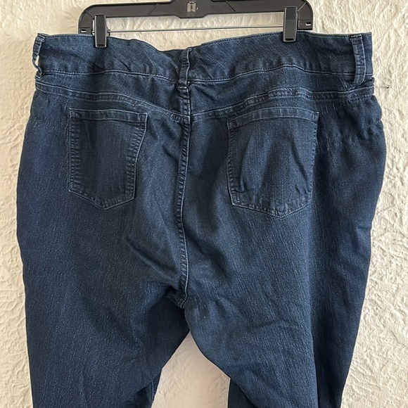 Torrid Plus Size Skinny Jeggings Dark Wash Rinse Jeans 24 Short Flaws - Picture 7 of 9